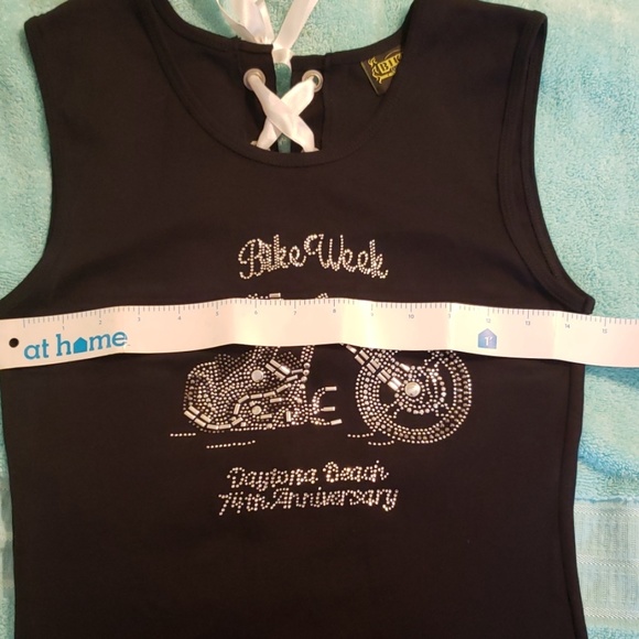 Biker tank lace up top - Picture 5 of 6